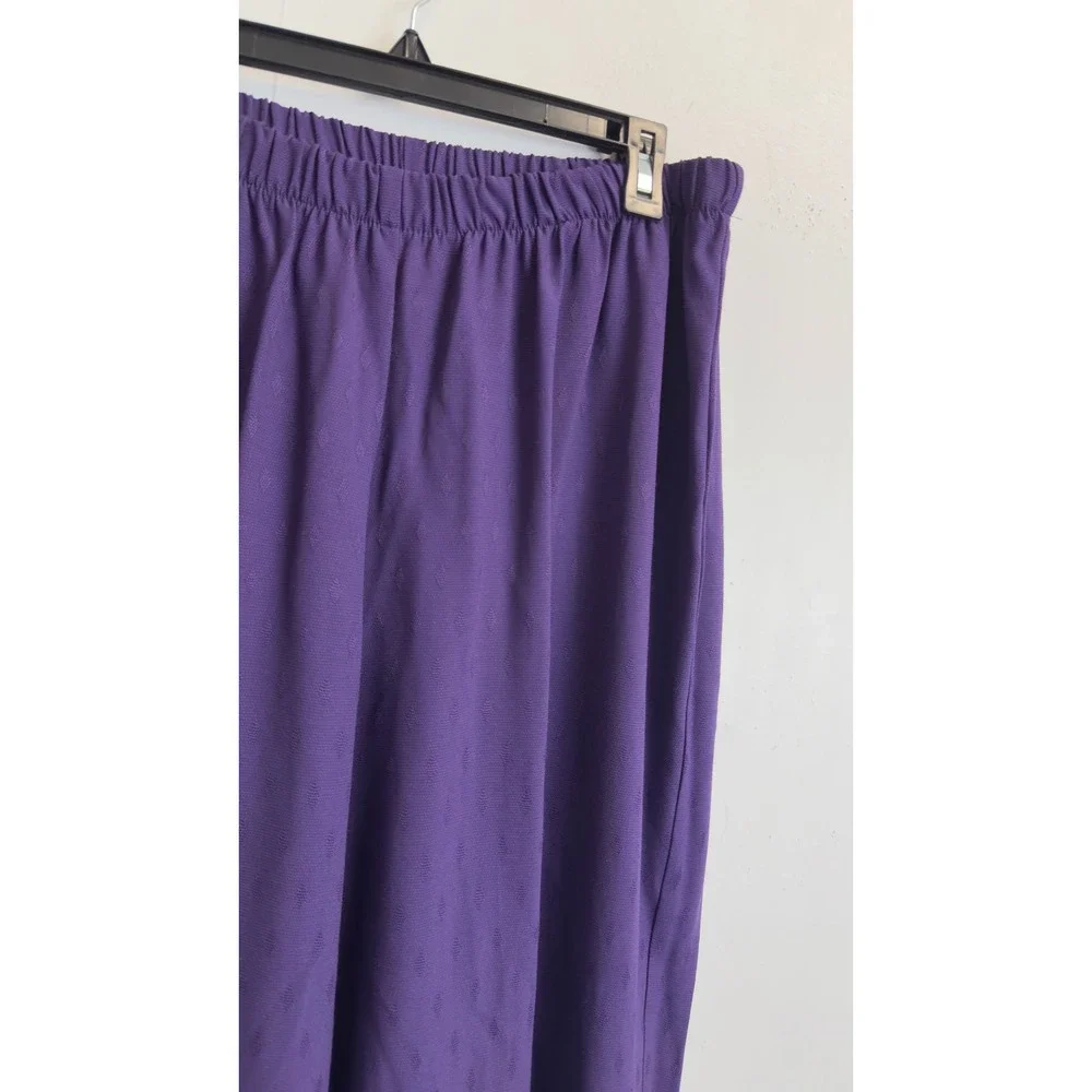 Michael‎ Blake Vintage Purple Pant Suit Set 20WP Textured Gold Buttons USA Made